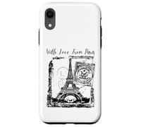Paris With Love from Paris France French Postcard Case for iPhone XR