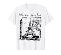 Paris with Love from Paris France French Postcard T-Shirt