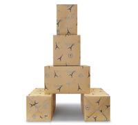 Paris Wrapping Paper, 4 Sheets Gift Wrap Paper Romantic French Paris Eiffel Tower, Kraft Wrap paper for Wedding, Birthday, Bridal Showers, Valentine's Day, National Day, Travel Souvenirs Packing