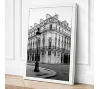 Parisian Corner Vintage Canvas Wall Art Print 24x16 Inch (61 x 41 cm)