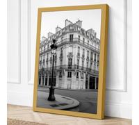 Parisian Corner Vintage Canvas Wall Art Print 24x16 Inch (61 x 41 cm)