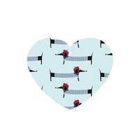Parisian Dachshund Printing 10 Pcs Car Air Freshener Fragrant Sheets,Car Hanging Accessories With Strings For Decor
