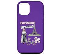 Parisian Dreams, Eiffel Tower, dog and a bicycle, Love Paris Case for iPhone 12/12 Pro