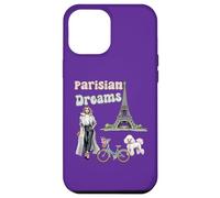Parisian Dreams, Eiffel Tower, dog and a bicycle, Love Paris Case for iPhone 12 Pro Max