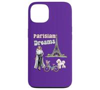 Parisian Dreams, Eiffel Tower, dog and a bicycle, Love Paris Case for iPhone 13