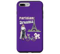 Parisian Dreams, Eiffel Tower, dog and a bicycle, Love Paris Case for iPhone 7 Plus/8 Plus