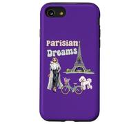 Parisian Dreams, Eiffel Tower, dog and a bicycle, Love Paris Case for iPhone SE (2020) / 7/8