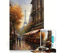 Parisian Elegance France 1000 Piece Jigsaws for Adults Puzzle Focus Brain Toy Quiet Fun Tight Edge Santa Wish Item (38x52cm)