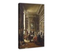 Parisian Enlightenment Salon Art Print Canvas Poster Wall Art Decor Print Picture Paintings for Living Room Bedroom Decoration 24x36inch(60x90cm)