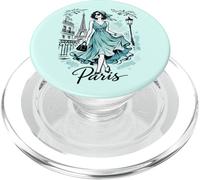 Parisian Night Stroll Art Romantic Women Paris Eiffel Tower PopSockets PopGrip for MagSafe