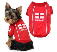 Parisian Pet Dog Team England Jersey Soccer Olympic Small to Medium Dogs and Cats, XS