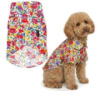 Parisian Pet Floral Artsy Camp Shirt, L