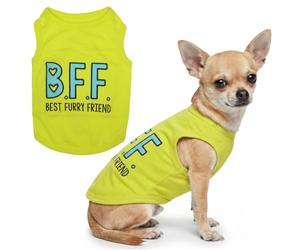 Parisian Pet Funny Cute Dog Cat Pet Shirts Caution Can't Control My Licker, I Work Out, Little Monster, WTF, BFF, Bling $, Got Treats, Babe Magnet, Little Miss Attitude (Best Furry Friend, S)