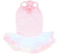 Parisian Pet Pink Dog Dress - Ballerina Dress Girl Dog Clothes - Stylish Dog Wedding Outfit - Lightweight Puppy Dress - Summer Dog Dresses for Large Dogs Girl XL