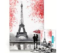 Parisian Romance 1000 Pieces Jigsaws Adults Puzzles Gifts Mind Game Toy Bonding Time Neat Cut Bday Surprise (50x75cm)