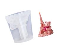 Parisian Tower Heart Bear Silicone Molds for Soap Making Wedding Decoration and Resin Casting Flower Bear Cast