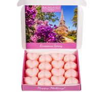Parisienne Spring Wax Melts | Strong Scented Wax Melt Gift Set | 16 x 6g Hearts | Hand Made in The UK | Vegan Friendly | Long Lasting Soy Wax Melt Sample Box