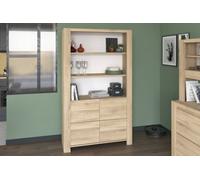 Parisot Portland 2 Door Bookcase Display Cabinet