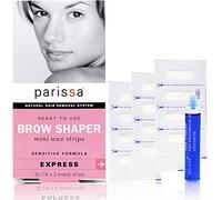 Parissa Eyebrow Wax Strips (32 Strips) - Hair Removal for Women Waxing Strips Kit - Wax Kit for Eyebrows - with After Care Azulene Oil
