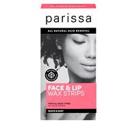 Parissa Face & Lip Wax | Ready-to-Use Small Strips for Facial Hair Removal, Skin-Safe | At-Home Waxing Kit for Upper Lip, Chin & Face with Post-Wax Ultra Soothe Oil | 20 Strips (10 x 2)