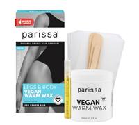 Parissa Microwavable Waxing Kit for Women - Warm Wax for Hair Removal on Legs, Bikini, Underarms & Body | Pulls Coarse, Stubborn Hair from the Root | Vegan, Made in Canada | 5 fl oz (150 ml)