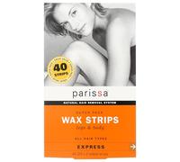 Parissa Wax Strips Super Pack Hair Removal Waxing Kit for Women Men, 40 Count