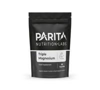 PARITA NUTRITION LABS Triple Magnesium Complex 390mg - High Absorption Bisglycinate, Citrate & Malate - 90 Capsules (45-Day Supply) - Gentle on Stomach, Supports Muscle & Psychological Function