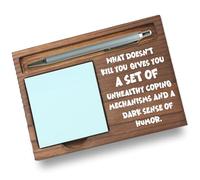 Pariveca Funny Coworker Gift Sticky Note Holder, Dark Humor Office Desk Organizer Appreciation Thank You Gift for Coworker Friend Boss, Funny Desk Accessory PB071