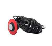 Park Assist 16.5mm Embedded Flat Car Parking Sensor Reverse For Probe Ultrasonic Backup Rada Car Ground Parking Sensors Car Reverse Parking Sensors(Silvery)