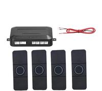 Park Assist Sensor 13mm Flat Sensors 4sensors Car Parking Sensor Kit Reverse Backup Radar Sound Indicator Probe DC 12V