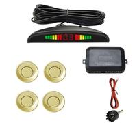 Park Assist Sensors Car 4 sensors reversing radar For Focus For Monteo For Taurus For C-Max For Flex For EcoSport led screen safety distance display(Yellow)