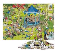 Park Bandstand Concert 1000 Pieces Wooden Jigsaw Puzzle Adults Fun Decoration Toy Intellectual Game Stress Relief Education Game Relaxation And Intelligence 1000pcs (75x50cm)