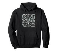Park Bench Mushroom Herbs Urban Forager City Scene Pullover Hoodie