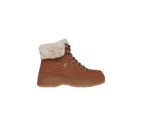 Park City Cozy Fashion Hiker Lace Up Wedge Boot With Memory Foam Chestnut Duraleather Faux Fur Skechers Brown 7