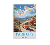 Park City Utah,Jigsaw Puzzles 1000 Pieces for Adults, Classic Puzzle Kids Puzzle Challenging And Difficult Puzzles for Adults And Teens(75x50cm)-FW12