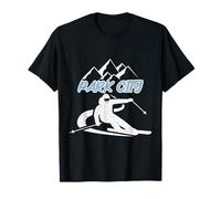 Park City Utah Snow Mountain Skiing Skier Vintage T-Shirt