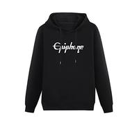 PARK DANCE BAG Epiphone Guitar Headstock Black Hoodie Unisex Men's Graphic Sweatshirt Black L