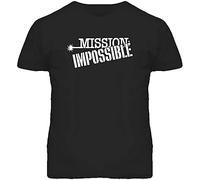 PARK DANCE BAG Mission Impossible Retro Tv Show Cool Logo Black T Shirt Black M