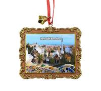 Park Güell Barcelona Spain Travel Souvenir Xmas Tree Ornament Hanging Pendant Home Christmas Party Decoration