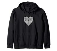 Park Guell Heart Shape Love Antoni Gaudí Barcelona Zip Hoodie