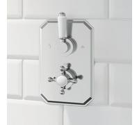 Park Lane Thermostatic Concealed Traditional Shower Valve - Double Outlet