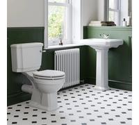 Park Lane Traditional Close Coupled Toilet & Full Pedestal Basin