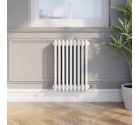 Park Lane Traditional Colosseum Triple Bar Column Radiator White 600 x 425mm