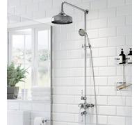 Park Lane Traditional Thermostatic Mixer Shower - Exposed with Adjustable & Fixed Head