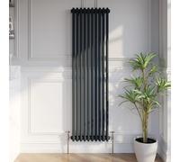 DuraTherm® 1600 x 470mm Anthracite Grey Traditional Vertical Designer Radiator Double Column Colosseum Cast Iron Style Central Heating Panel Radiators Rad