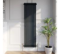 DuraTherm® 1600 x 470mm Anthracite Grey Traditional Vertical Designer Radiator Triple Column Colosseum Cast Iron Style Central Heating Panel Radiators Rad
