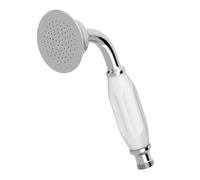 Park Lane® Universal Bath Shower Handheld Round Handset Head 70mm Single Spray Function Traditional Bathroom Handsets for Showers, Chrome White