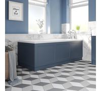 Park Lane Winchester Matt Blue MDF Traditional Bath Side Panel - 1700mm