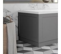 Park Lane Winchester Matt Dark Grey MDF Traditional Bath End Panel - 700mm