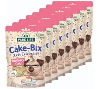 PARK LiFE - Cake Bix Birthday Cake Flavour Dog Biscuits, Dog Treat, Puppy Friendly, Nutritious Snack 8 x 100g Pouches